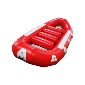 Stor 8 personers rød raftingbåt for whitewater